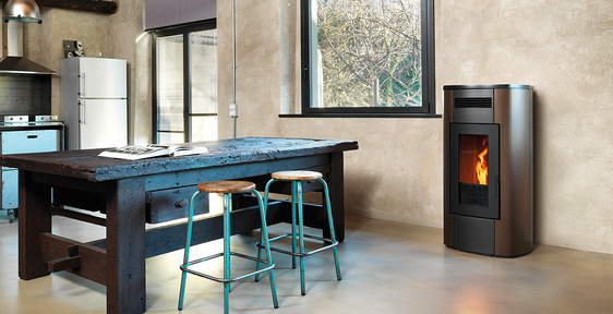 ΣΟΜΠΑ PELLET ΥΔΡΑΥΛΙΚΗ  HRV 200 TOUCH BRONZE RAVELLI